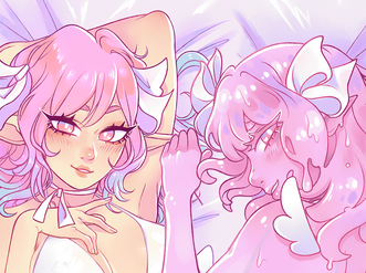 Buy my 'Pink &amp; Cheeky' Pillow Case!